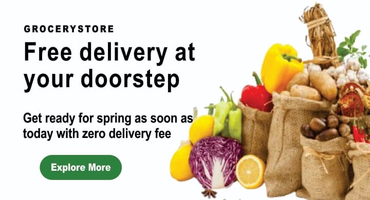 Free delivery at your doorstep